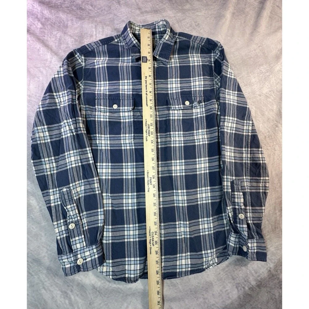 Vintage J.Crew Plaid Button Down Cotton Flannel Shirt Men’s Medium
